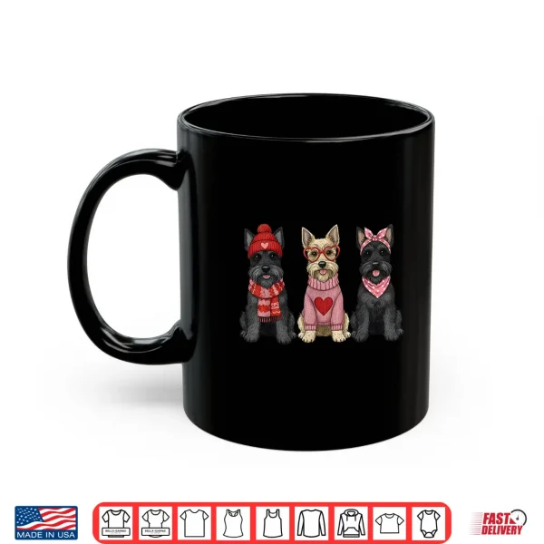 Mug Cute Scottish Terrier Valentine Scottie Dog Shirt