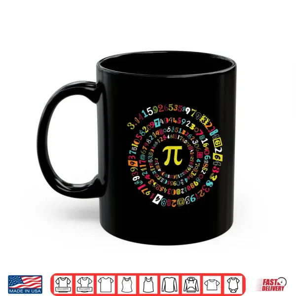 Mug Funny Pi Day Shirt Spiral Pi Math Tee for Pi Day 3.14 Shirt