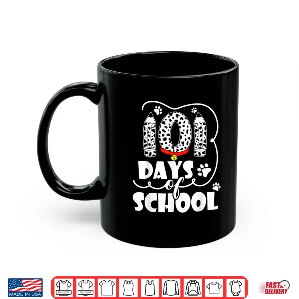 Mug Happy 101 Days School Cute Dog 100 Days Smarter Student Kids Shirt 1