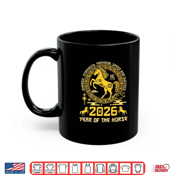 Happy Lunar Chinese New Year of The Horse 2026 Shirt 3 Mug Happy Lunar Chinese New Year of The Horse 2026 Shirt