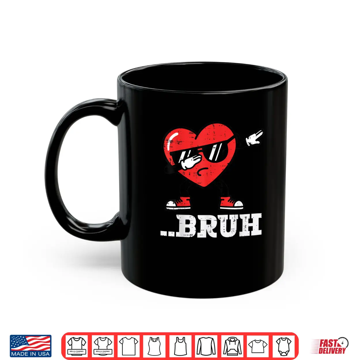 Heart Dab Bruh Funny Meme Valentines Day Shirt Heart Dab Bruh Funny Meme Valentines Day Shirt