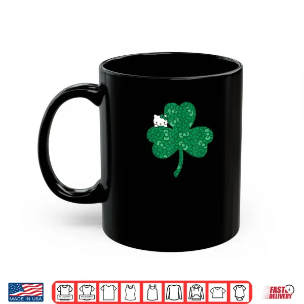 Mug Hello Kitty Clover Bows Saint Patricks Day Shirt
