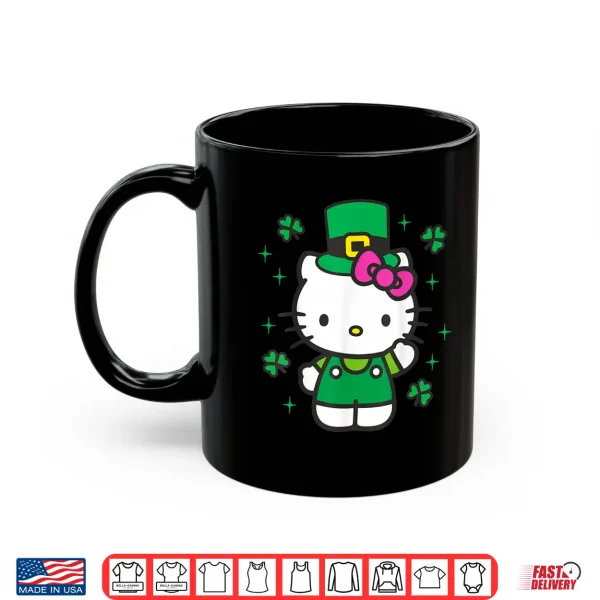 Mug Hello Kitty St. Patricks Day Adorable Leprechanun Suit Shirt
