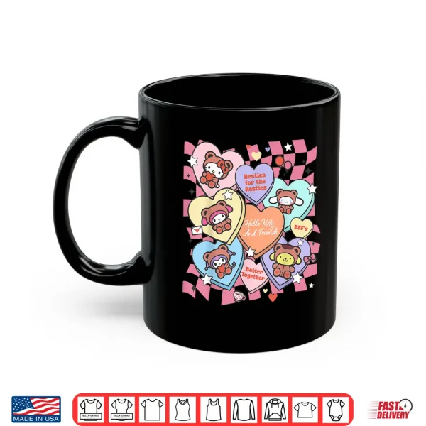 Mug Hello Kitty Valentines Day Besties for The Resties BFFs Shirt