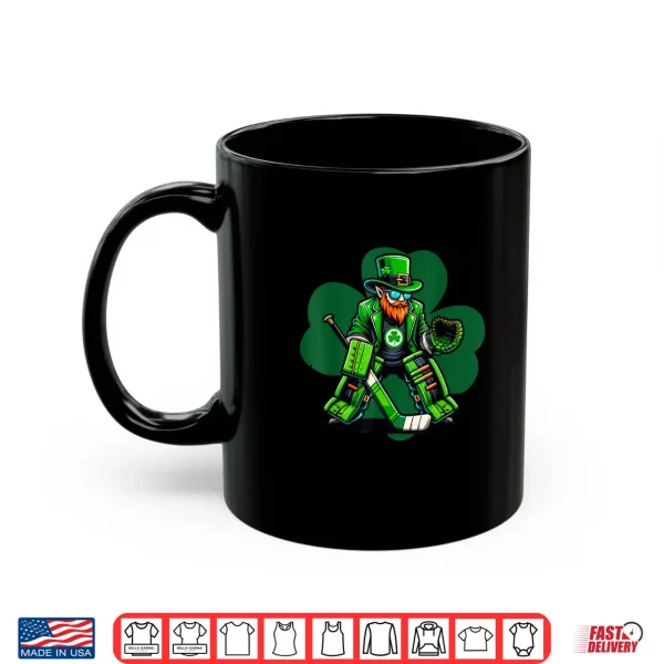 Mug Hockey Goalie Saint Patricks Day Irish Shamrock Shirt