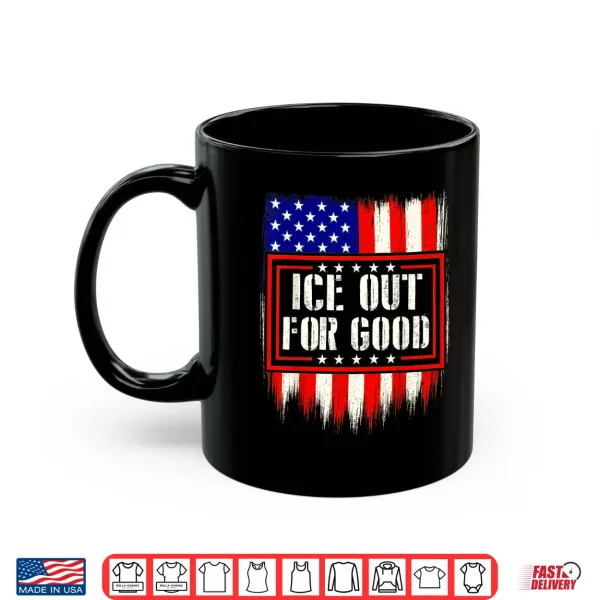 Mug Ice Out for Good America Flage Protest Shirt Mens Shirt