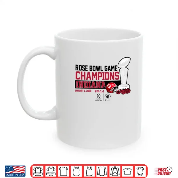 Mug Indiana Football 2026 CFP Rose Bowl Champions Shirt