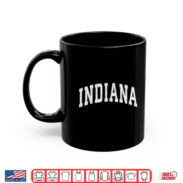 Mug Indiana in Vintage Athletic Sports Style 80s 90s Men Women Shirt