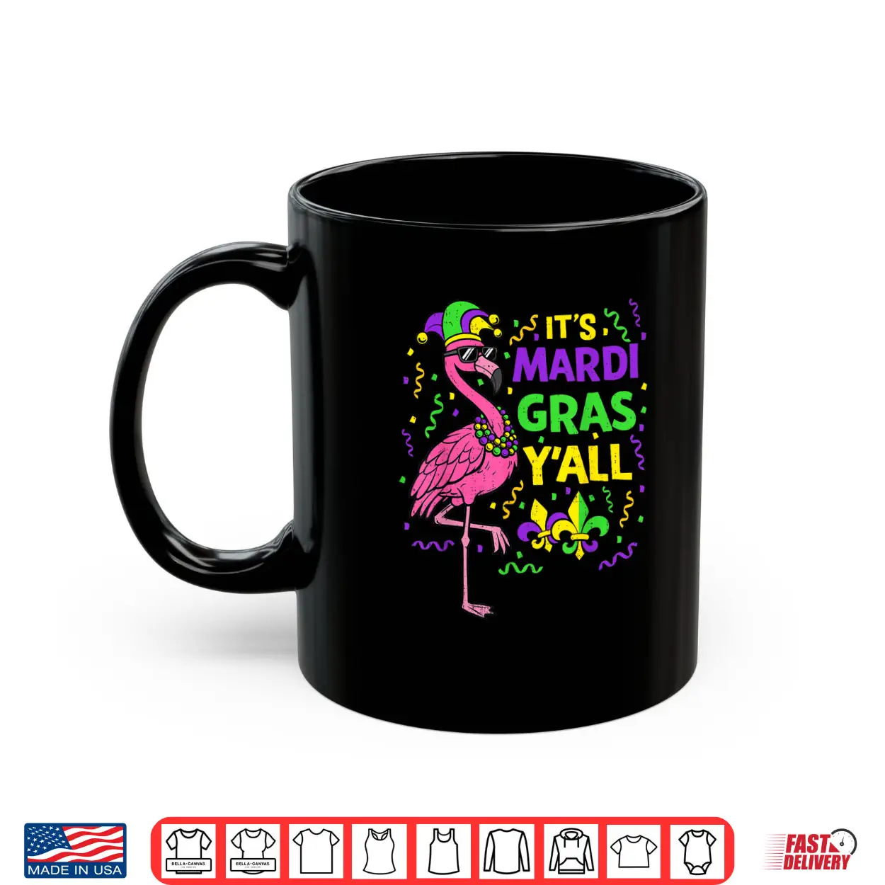Its Mardi Gras Yall Flamingo Carnival Festival Shirt Its Mardi Gras Yall Flamingo Carnival Festival Shirt