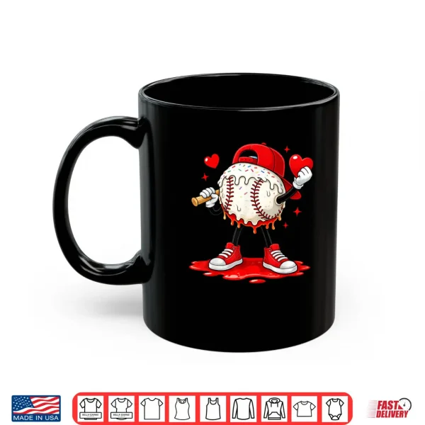 Mug Kids Valentine Baseball Boys Valentines Day Tee Shirt