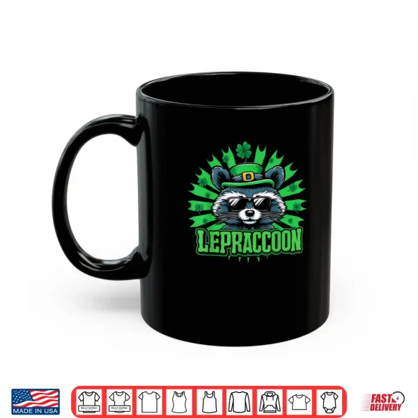 Mug Lepraccoon Irish Fairy Folk Funny Raccoon St Patricks Day Shirt