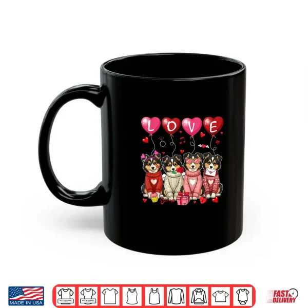 Mug Love Group Shelties Sunglasses Valentine Owner Family Kids Shirt