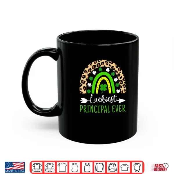 Mug Luckiest Principal Ever St Patricks Day Rainbow Cute Shirt