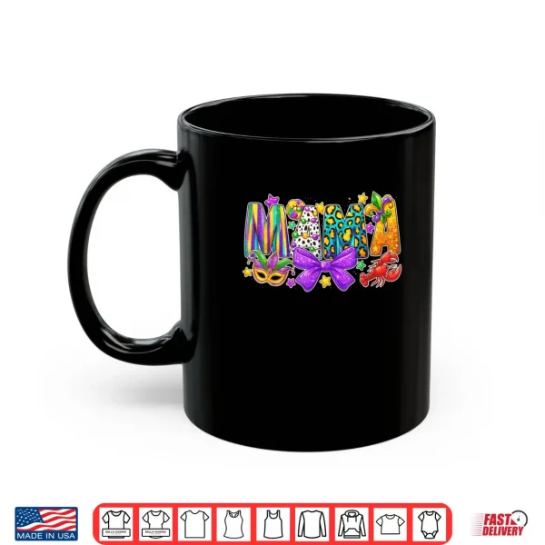 Mug Mama Coquette Bow Fat Tuesday Louisiana Mardi Gras Shirt