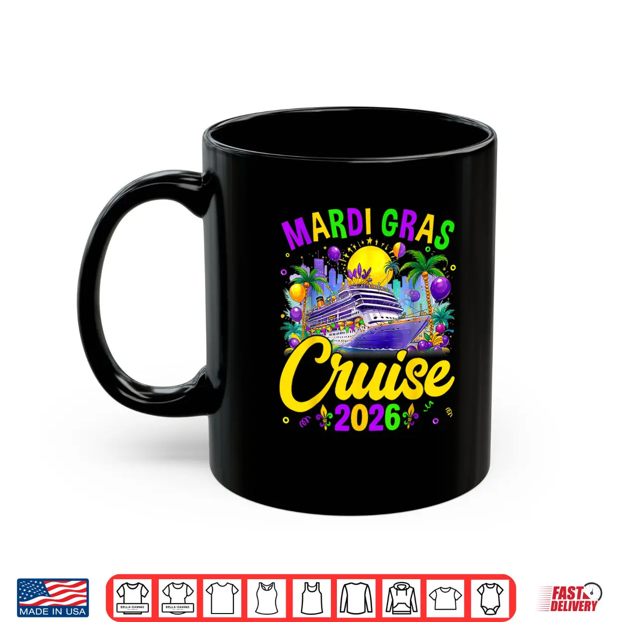 Mardi Gras Carnival Cruise 2026 Family Cruising Mask Shirt Mardi Gras Carnival Cruise 2026 Family Cruising Mask Shirt