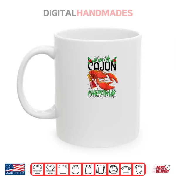 Mug Merry Cajun Christmas Louisiana New Orleans Xmas Holiday Raglan Shirt