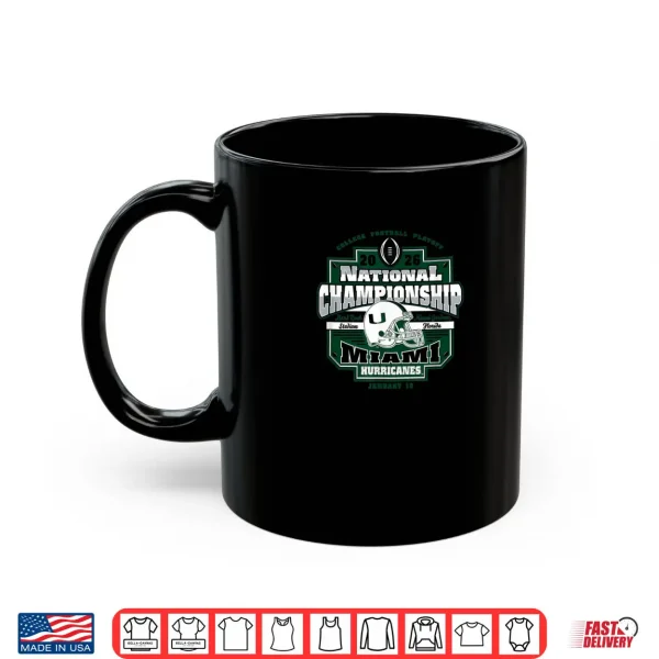 Mug Miami Hurricanes CFP National Championship 2026 Icon Orange Shirt