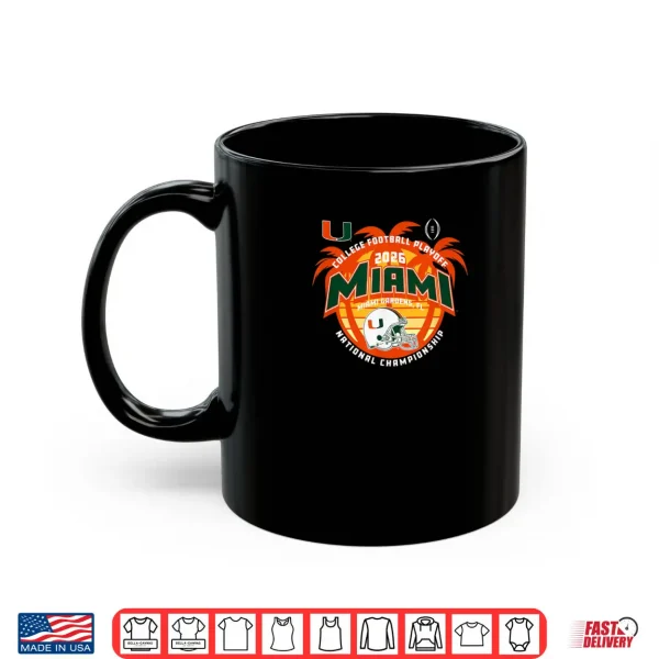 Mug Miami Hurricanes National Championship CFP 2026 Black Shirt