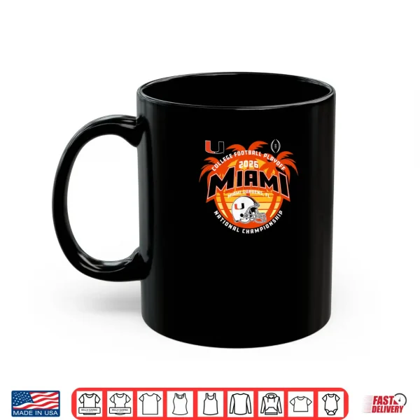 Mug Miami Hurricanes National Championship CFP 2026 Green Shirt