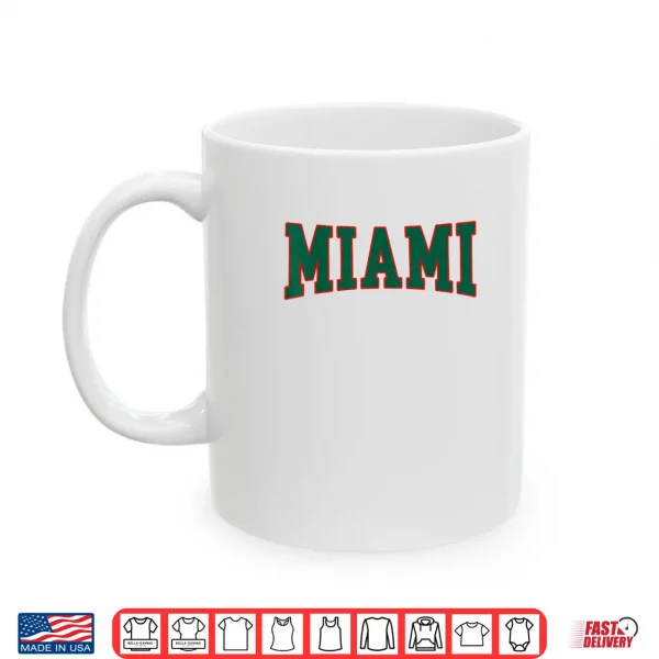 Mug Miami Throwback Design Print Classic Shirt