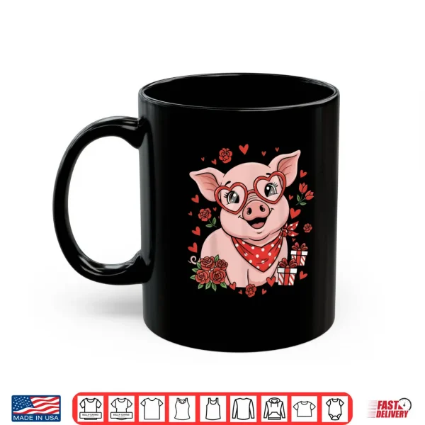 Pig Cute Farm Animal Sunglasses Heart Love Valentine Shirt 3 Mug Pig Cute Farm Animal Sunglasses Heart Love Valentine Shirt