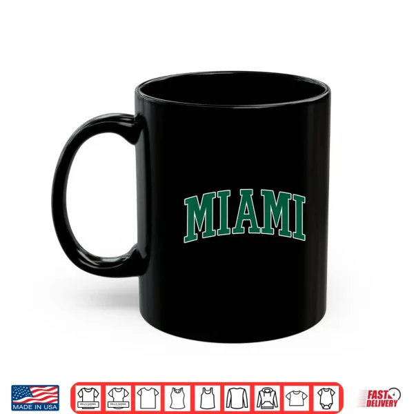 Mug Retro Miami Men Miami Women Vintage Classic Orange Shirt