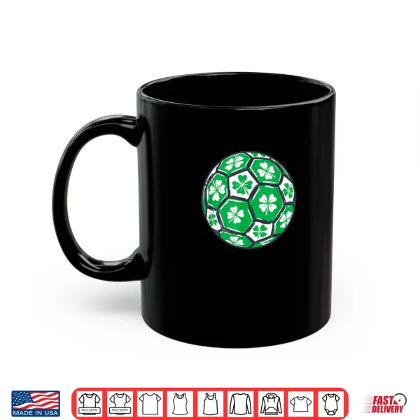 Mug Soccer Ball Ireland Shamrock Irish St Patricks Day Boys Men Shirt