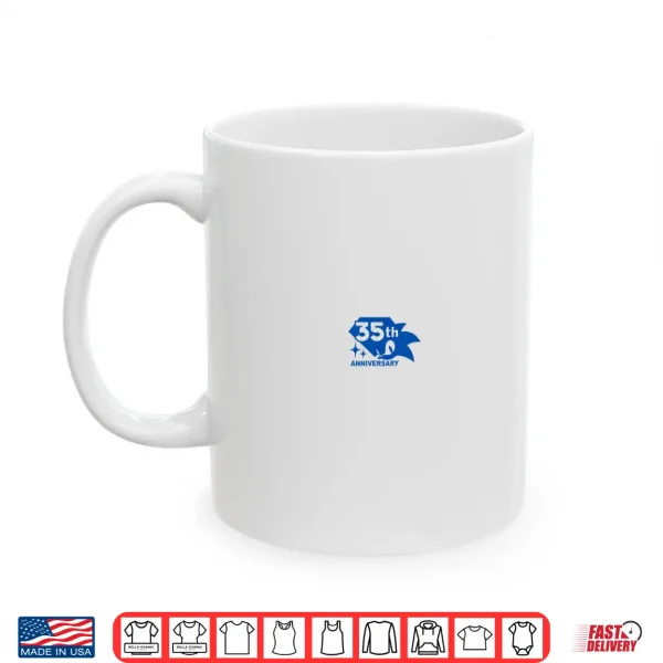Mug Sonic The Hedgehog 35th Anniversary Emerald Rings Shirt
