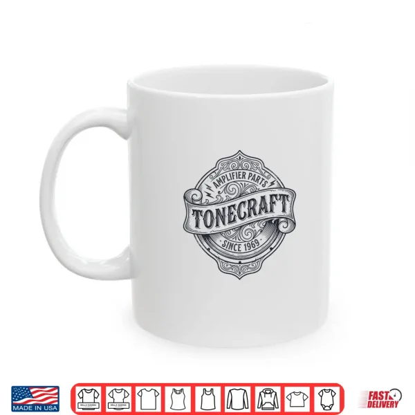 Mug Tonecraft Amplifier Parts Vintage Audio 1969 Musician Gear Shirt 1