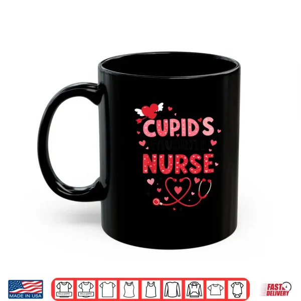 Valentine Cupid’s Favorite Nurse ER Heart Girl Women Men Shirt 3 Mug Valentine Cupids Favorite Nurse ER Heart Girl Women Men Shirt