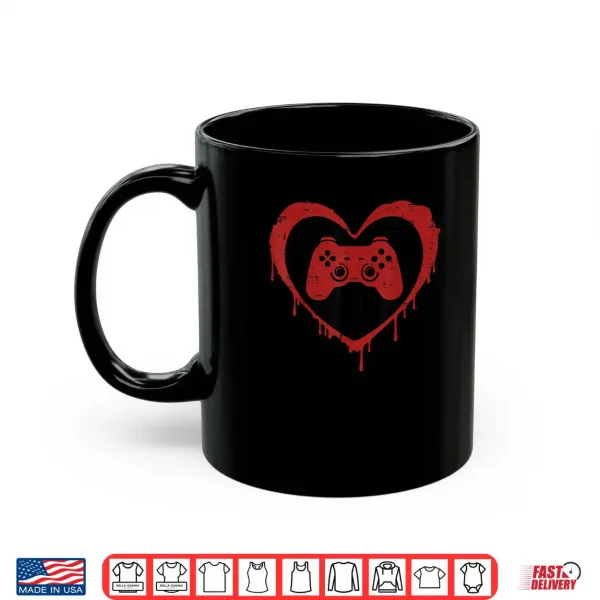 Mug Valentines Day Gaming Heart Valentine Gamer Shirt