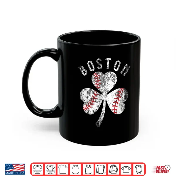 Mug Vintage Boston St Patricks Day Irish Shamrock Shirt
