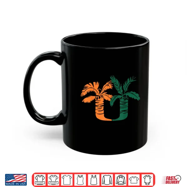Mug Vintage Classic 90s Miami Palm Trees UM Shirt 1