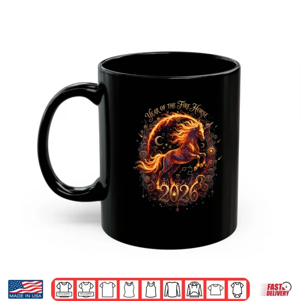 Year of The Fire Horse 2026 Lunar Chinese New Year Zodiac Shirt 3 Mug Year of The Fire Horse 2026 Lunar Chinese New Year Zodiac Shirt