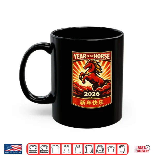 Mug Year of The Horse 2026 Lunar Chinese New Year 2026 Horse Shirt