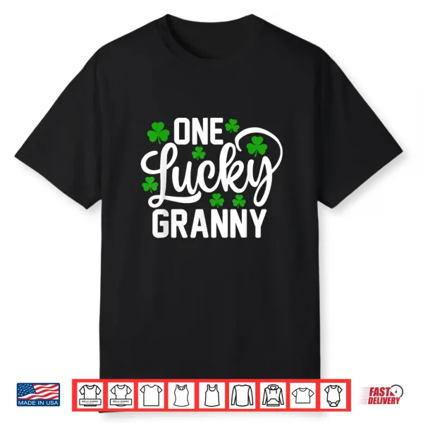 One Lucky Granny Funny St Patrick’S Day Shamrocks Shirt