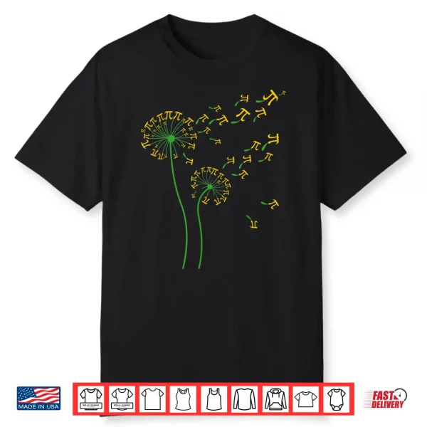 Pi Dandelion Pi Day Dandelion 3.14 Pi Number Math Dandelion Shirt