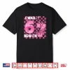 Pink Checkered I was 6 Now I’m 7 Birthday 7 Years Old Bday Shirt