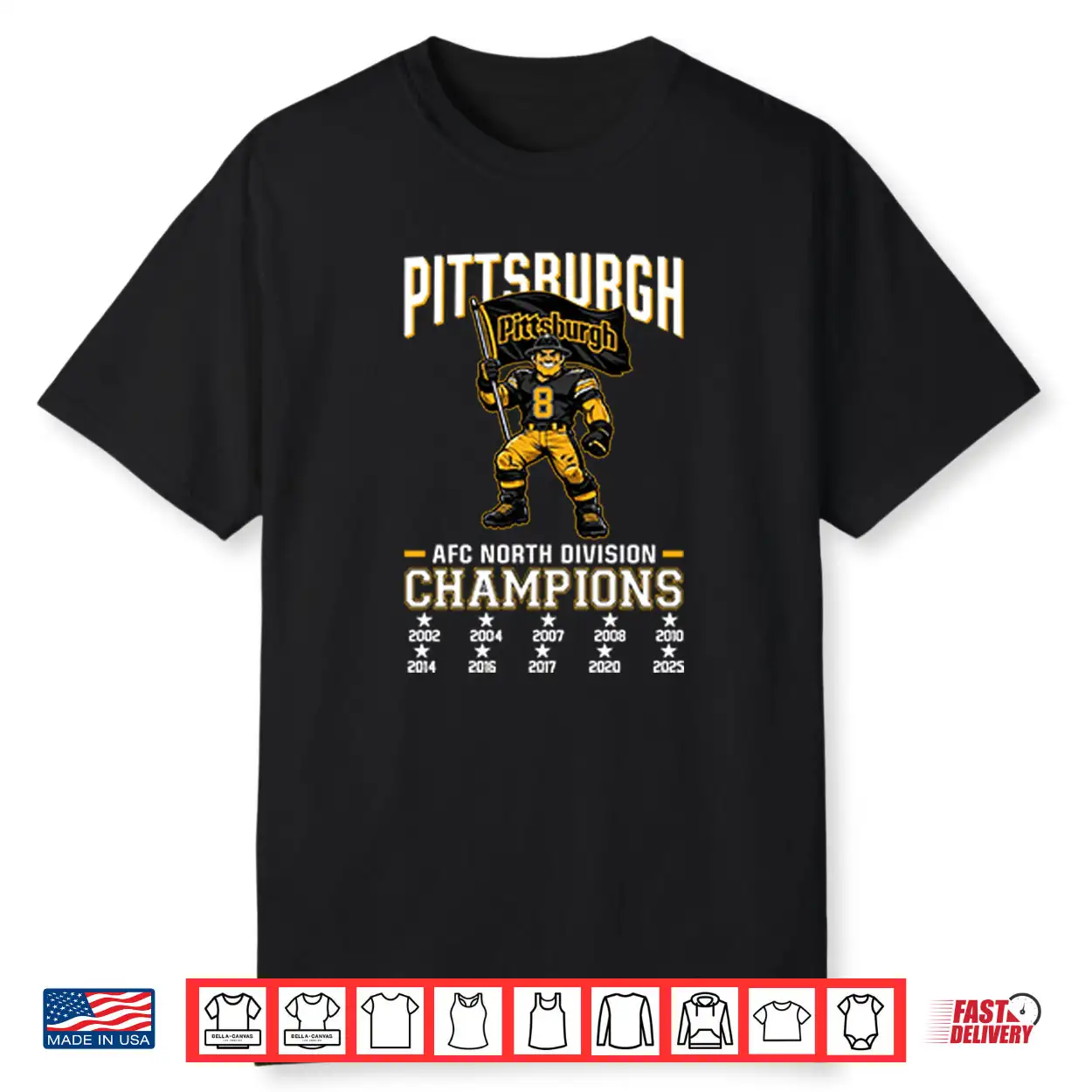 Pittsburgh Football 2025 AFC North Division Champs Shirt Pittsburgh Football 2025 AFC North Division Champs Shirt