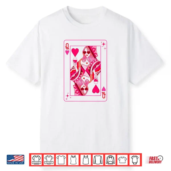 Queen of Hearts Valentine Her Mother Mom Bachelorette Party Shirt