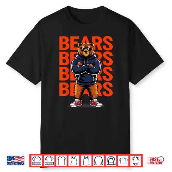 Retro Bear Present for Men Women Boys Girls Shirt