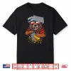 Retro Bear With Cheese Grater Hat And Sunglasses Sunse Funny Shirt