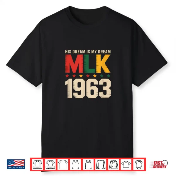 Retro MLK 1963 Dream Legacy Civil Rights Movement Art Shirt