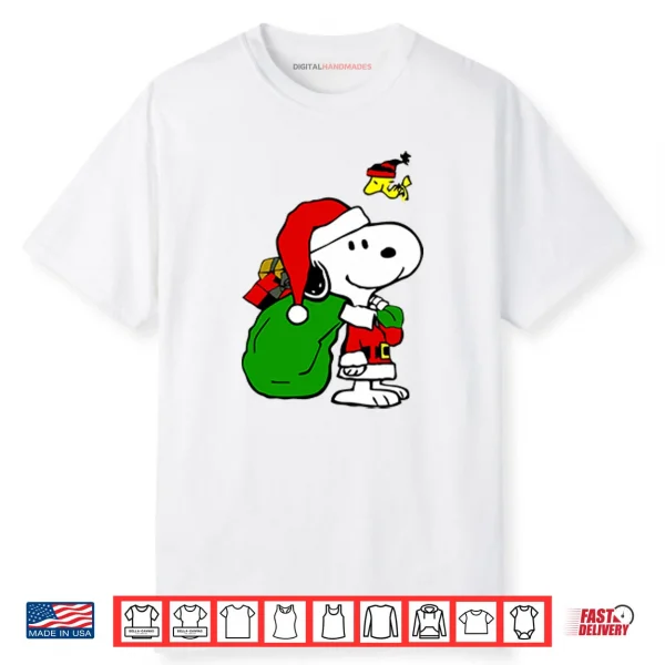 Santa Snoopy Christmas Shirt