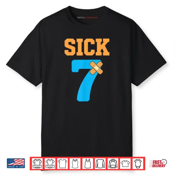 Sick Seven Meme Six Seven Sick 7 Funny Bandage Shirt