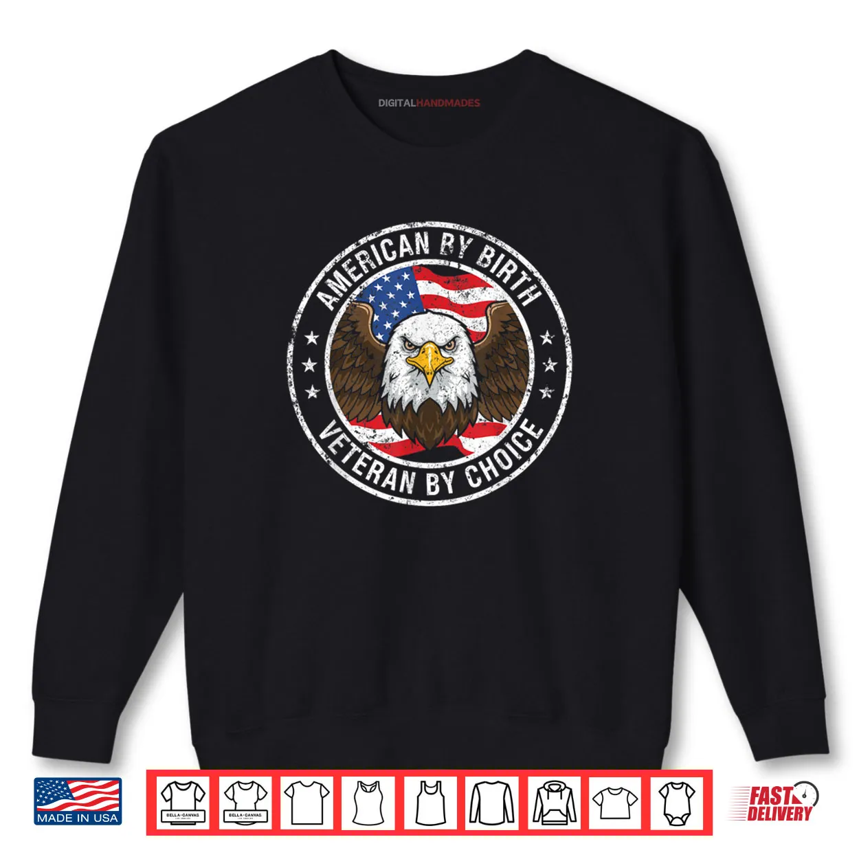 American by Birth Veteran by Choice US Flag Veterans Day Eagle Shirt American by Birth Veteran by Choice US Flag Veterans Day Eagle Shirt