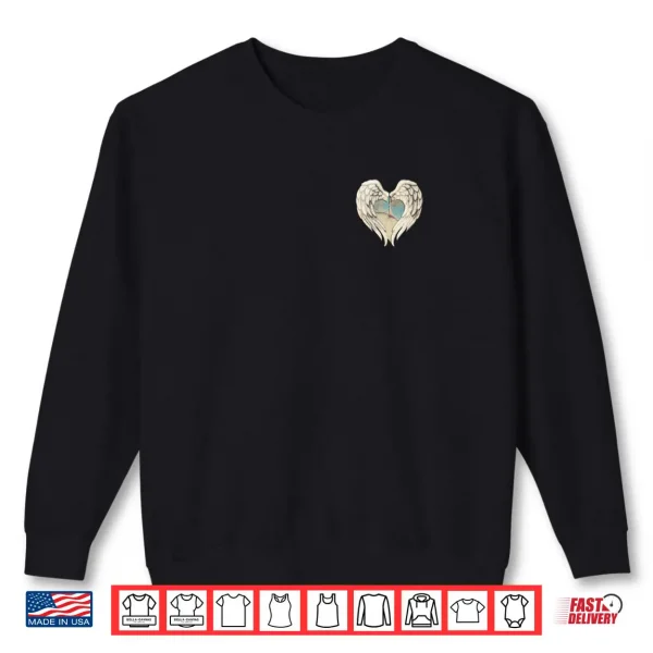 Sweatshirt Angel Heart Rustic Graphic Love Remembrance Shirt