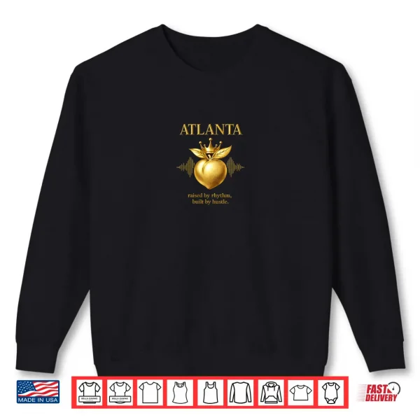 Sweatshirt Atlanta Crowned Peach Premium Tri Blend Shirt