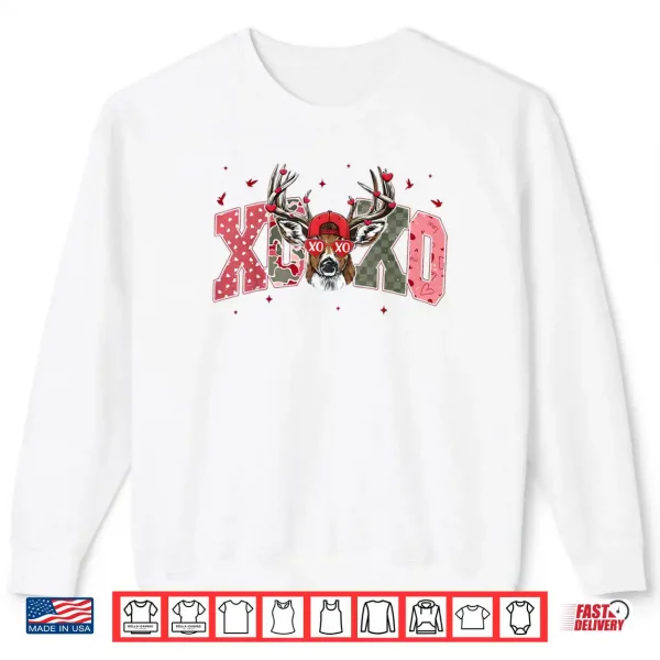 Camo XOXO Valentine Buck Deer Hunting Shirt 1 Sweatshirt Camo XOXO Valentine Buck Deer Hunting Shirt