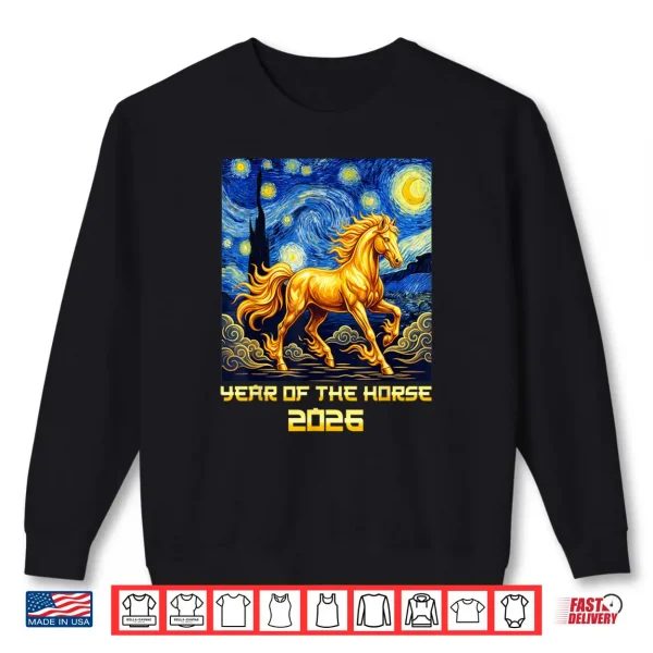 Sweatshirt Chinese New Year 2026 Year of The Horse Lunar New Year 2026 Shirt